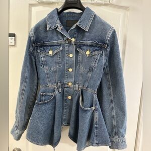 Stunning flared denim jacket GOLDSIGN - Size S